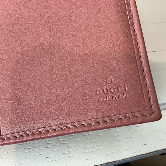 Gucci Pink Leather Long Wallet - Picture 4 of 7